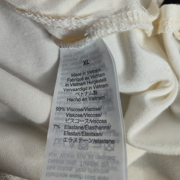 J. Crew Classic Ruffle Hem Side Tye Long Sleeve Blouse XL Ivory NWT - Picture 5 of 7